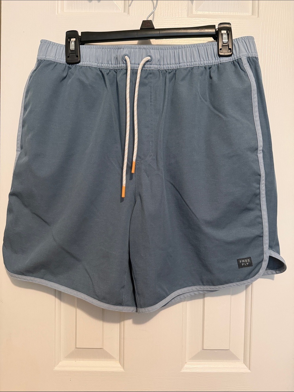 Free Fly Apparel Slate Blue Athletic Drawstring Shorts
